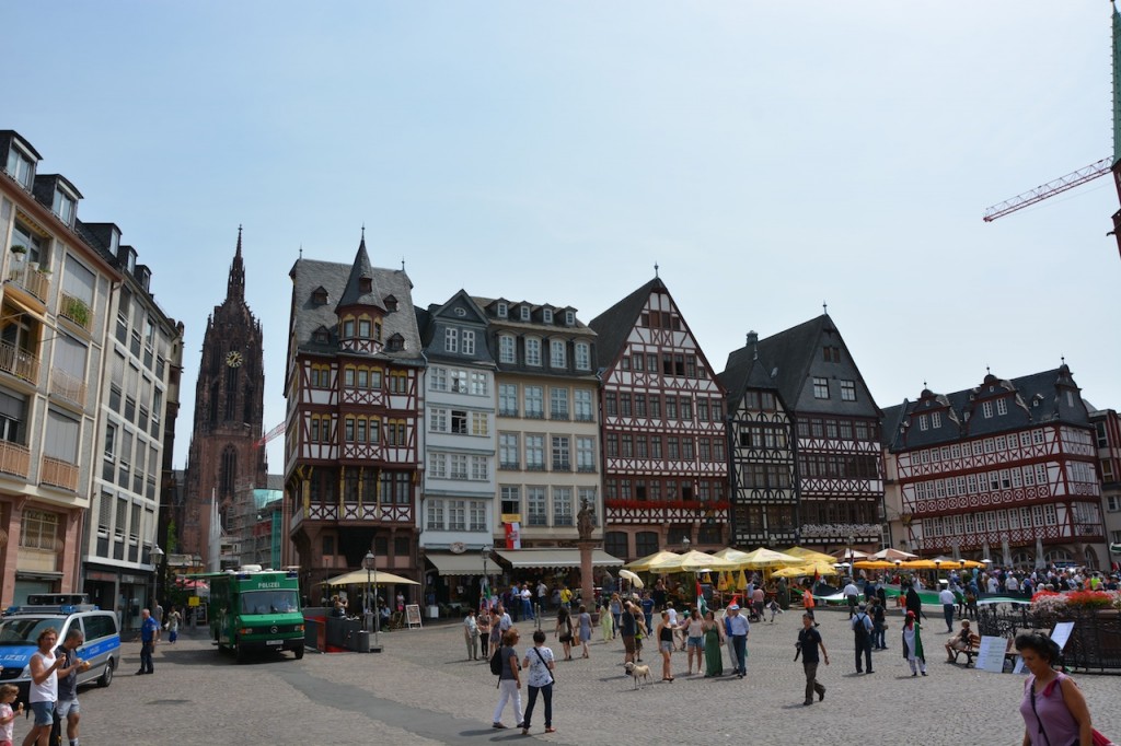 In the Old Town, The Romer is a medieval building that is the City Hall now.